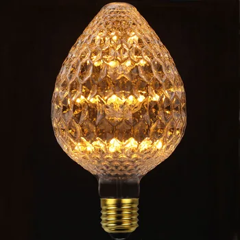 

TIANFAN Led Bulbs Vintage Style Edison Bulb Strawberry 3W Starry Firework AC85-265v E27 RGB Decorative Light Bulbs