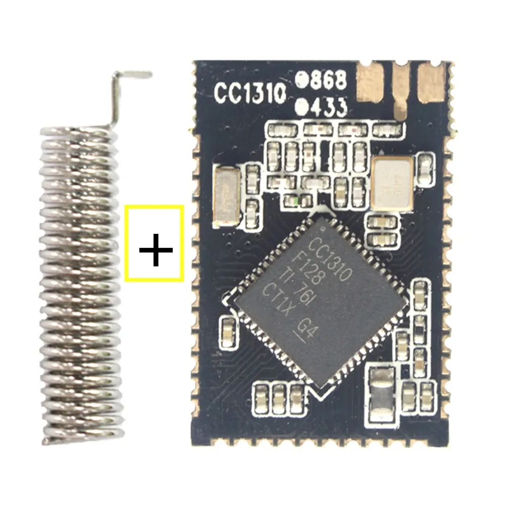 CC1310 F128 беспроводной приемопередатчик RF модуль 433 МГц/868 МГц последовательный порт Прозрачная передача самоорганизации сети - Цвет: 868mhz antenna