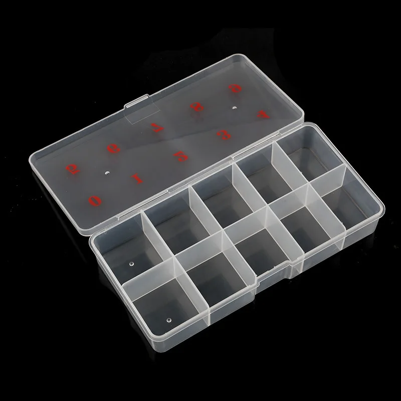 Nail Tips Storage Box For 500pcs False Nails Transparent Storage Box