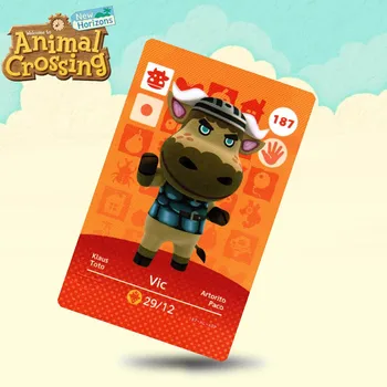 

187 Vic Animal Crossing Card Amiibo Cards Work for Switch NS 3DS Games