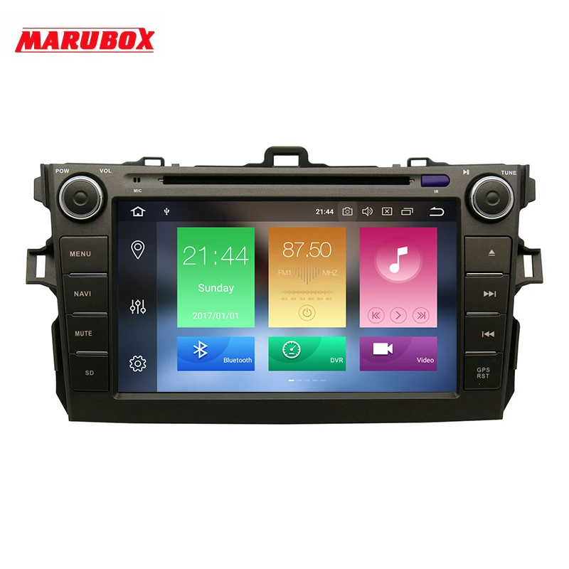 Marubox 8A105PX5 DSP, 64 ГБ Автомобильный DVD мультимедийный плеер для Toyota Corolla 2006-2013, 2Din " ips экран Android 9,0 gps навигация