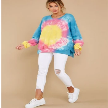 

DARK PERFUME 2020 Fall Blue Red Yellow Sleeping Round Neck Long Sleeve Top Women's Breathable Warm Soft Pajamas Women's Fashion