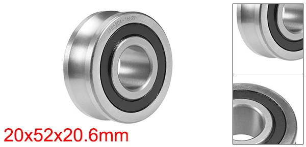 NPP 20x52x20.6mm Uxcell U-Groove шарикоподшипник НПП KDD направляющий шкив подшипники для 5 мм 6 мм 10 мм 16 мм 25 мм вал для мебельное оборудование аксессуары - Цвет: NPP 20x52x20.6mm