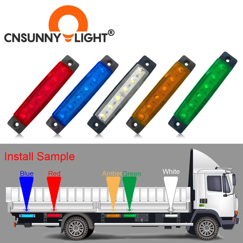 CNSUNNY светильник Светодиодный Боковой габаритный фонарь Задний сигнал поворота