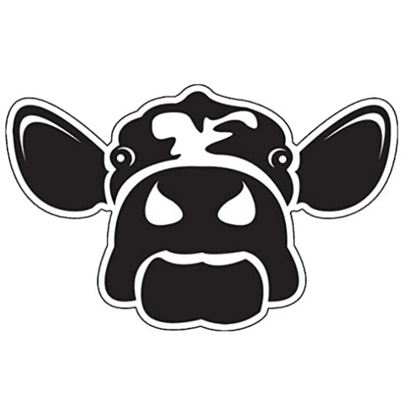 

DAWASARU Cow Vinyl Sticker Decals Funny Farm Stickers for Laptops, Car Windows Decoration Car Creative Car Sticker Custom 13*8CM