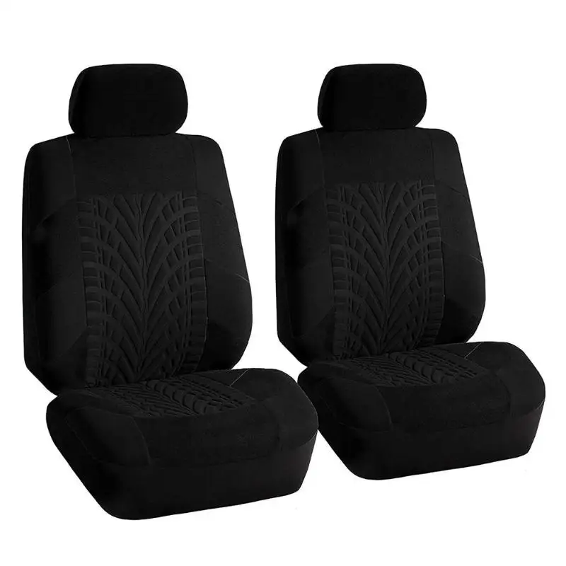 Dual Seat Black VODOOL чехол для автомобильных сидений, набор универсальных чехлов для автомобильных сидений, защитный чехол для сидений автомобиля - Название цвета: Dual Seat Black