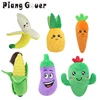 Cactus vegetables Pet Toy Pineapple Dog Toy Corn Fruit Cat Puppy Squeak Toys 1