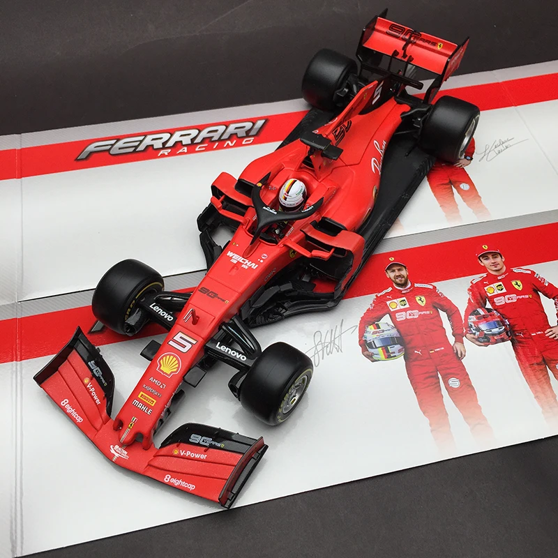 Bburago 1:18 1/18 2019 Ferrari SF90 Vettel No5 Формула 1 F1 гоночный автомобиль Транспортное средство литье под давлением дисплей Модель Игрушки для мальчиков