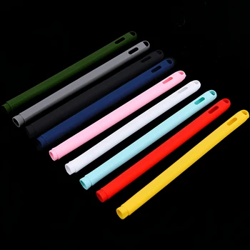 

For iPad Pencil 2nd Skin Protective Case Non-Slip Sleeve Cover Colorful Soft Silicone Compatible For Tablet Touch Pen Stylus
