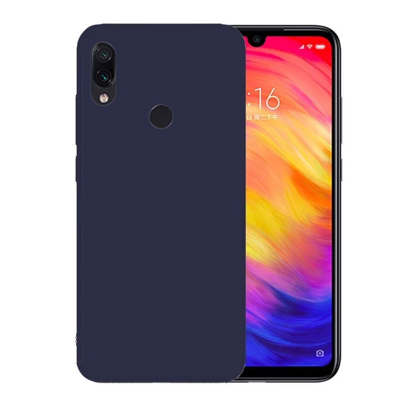 Прозрачный мягкий термополиуретановый силиконовый чехол для Xiaomi Redmi Note 8 7 Pro 6 S2 Примечание кожи красные, черные матовый Scrub чехол Redmi K20 7 Go Примечание 5 Plus - Цвет: Синий