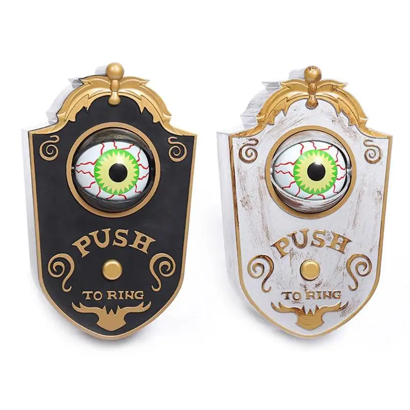Halloween Decor Horror Eye Door Bell Toy Practical Haunted House Party Decor Doorbell Necessary Household Festival Supplies