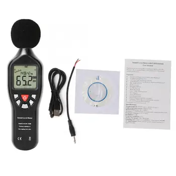 

Professional Sound Level Meter Data Logger Noise Audio Tester 30dB-130dB