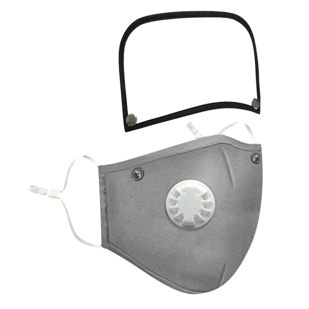 Reusable Washable Cotton Face Mask with Filters and Integrated Goggles