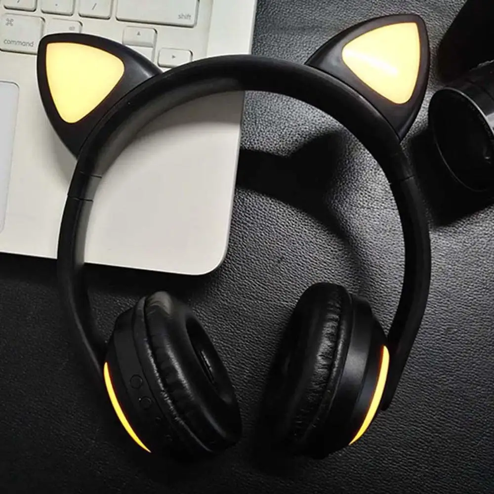 Беспроводная Bluetooth стереогарнитура Cat Ear игровая гарнитура с 7 режимами работы