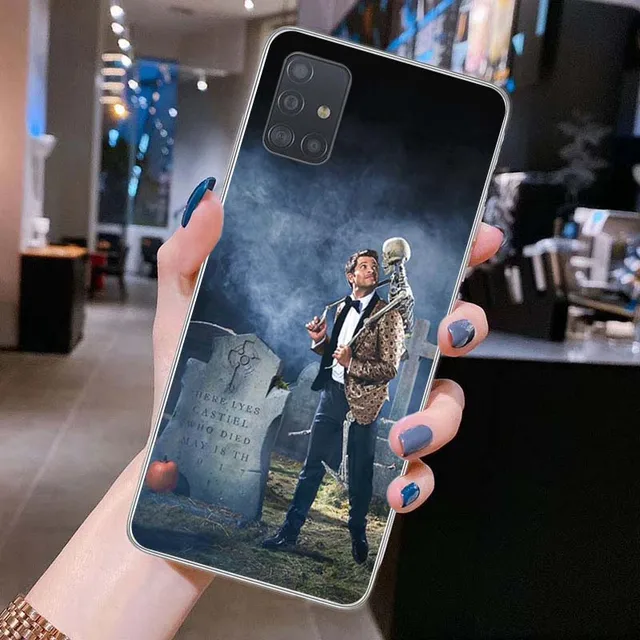 Supernatural Skull Dancing Soft Phone Case For Samsung A71 A41 A31 A10 A42 A21S A72 A52 A51 A11 A50 A70 A20e A32 A40 A12 Cover PTTM-CLS01