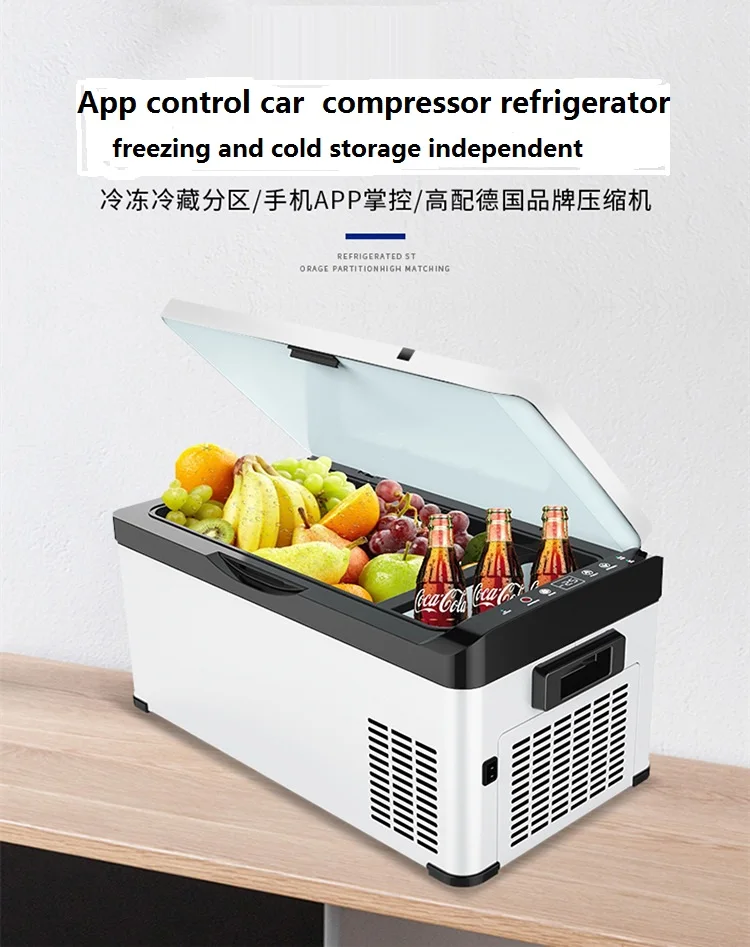 25C приложение управления компрессор автомобильного холодильника охлаждающая коробка автомобиля и дома двойного назначения 12V24V холодильник для кемпинга