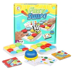 2 Players Logical Thinking Training Color Ice Hockey Fast Swipe Game Parent-child Interactive Board Game Toys For Children