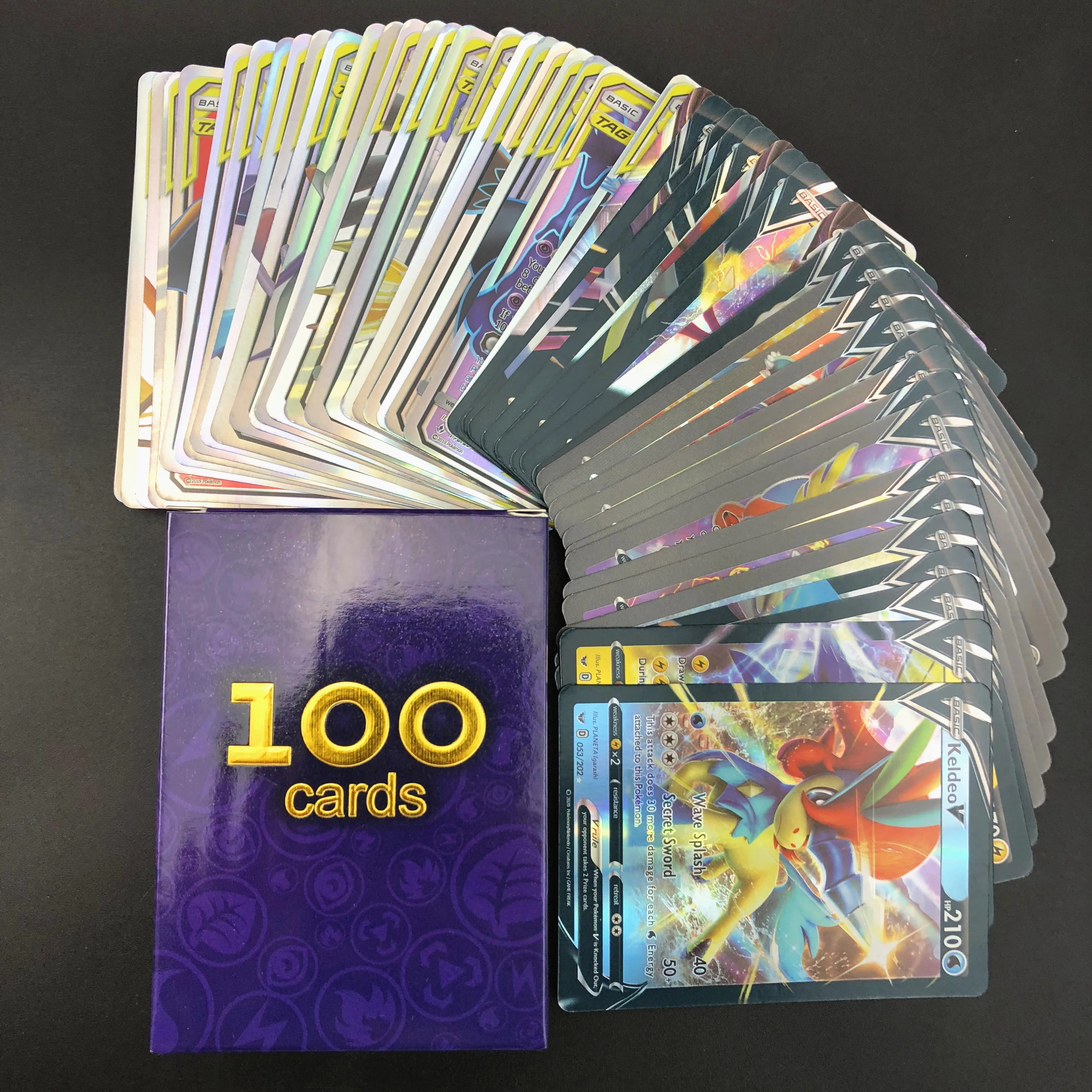 Tarjetas de Pokémon Vmax Tag Team GX EX Meage, colección de cartas de batalla, juguete, versión en inglés, novedad