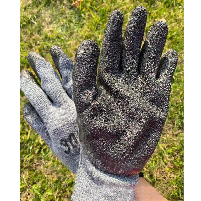 Nylon Tartós Kerti Munkakesztyű Férfiaknak Nőknek Felnőtt Antiszkid Műanyag Point Working Horgászó Védő Kesztyű - Image 3