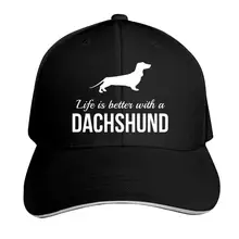 Жизнь лучше с таксой Регулируемая бейсбольная кепка s винтажная сэндвич шляпа сэндвич Кепка остроконечная Дальнобойщик папа шляпы