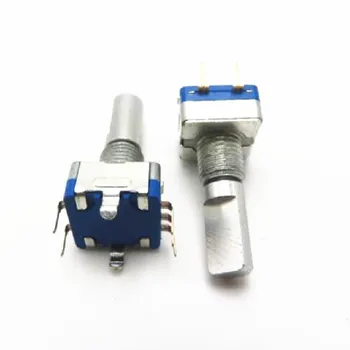 

5pcs/lot Half axis rotary encoder,handle length 20mm code switch/ EC11 / digital potentiometer with switch 5Pin In Stock