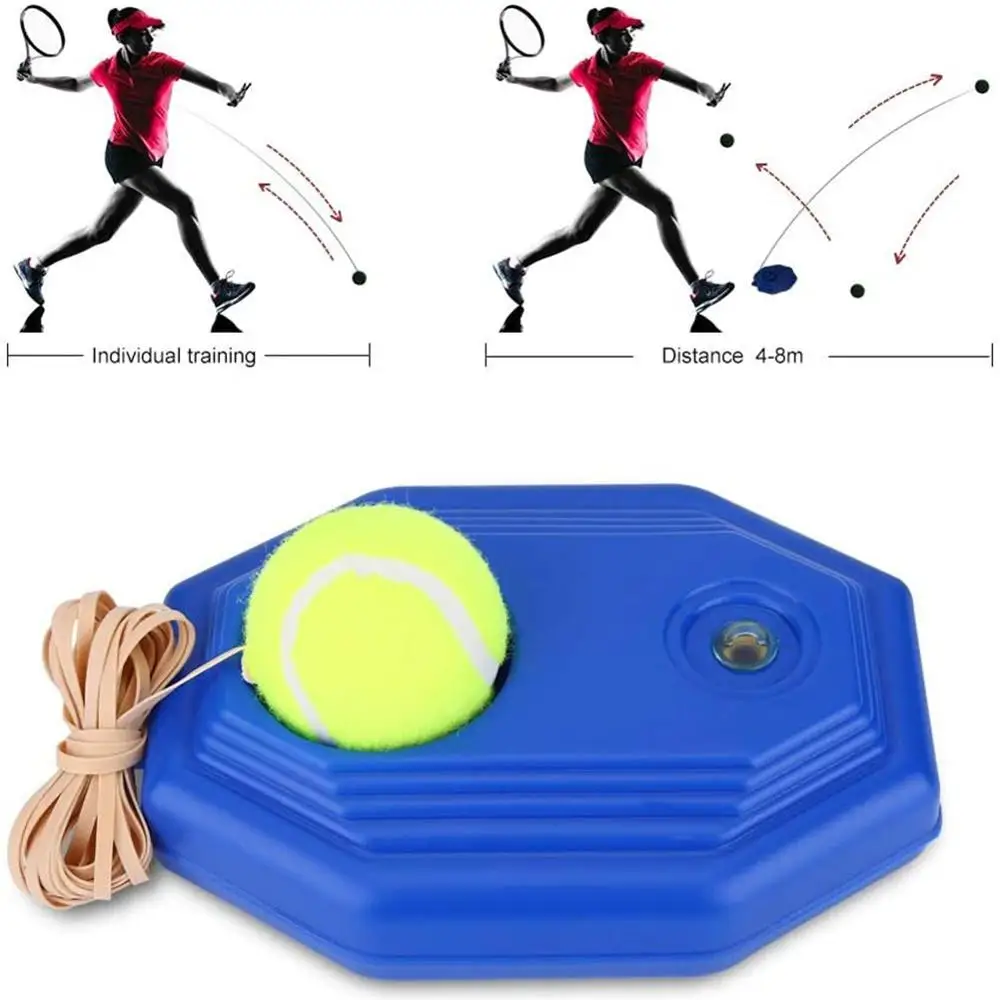 Tennis Training Tool Selfstudy Practice Rebound Ball Baseboard Exercise Trainer