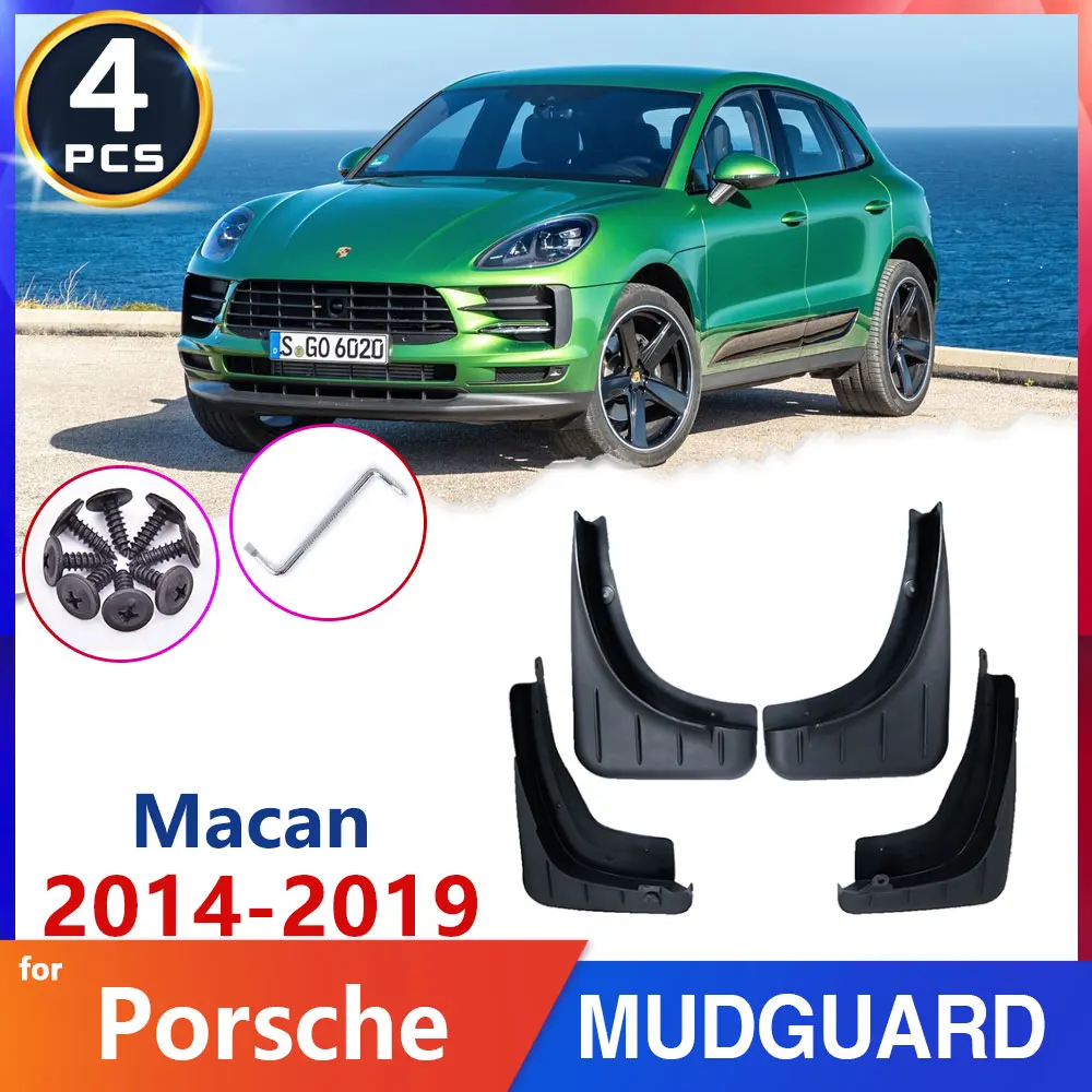 

Car Fender Mud Flap for Porsche Macan 2014~2019 2015 2016 2017 Mudflaps Mudguard Splash Guards Flaps Car Accessories Stickers