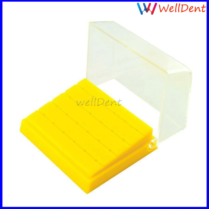 Dental-Plastic-Bur-Holder-Burs-Block-Case-Box