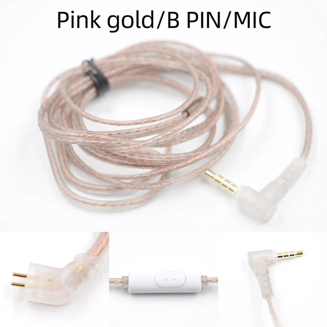 KZ ZS10 ZST ZS3 In Ear Cable High-Purity Oxygen-Free Copper Twisted Upgrade Cable KZ 2pin Cable For KZ Z10 ZST ZSN CCA C10 V80 bluetooth earphone Earphones & Headphones