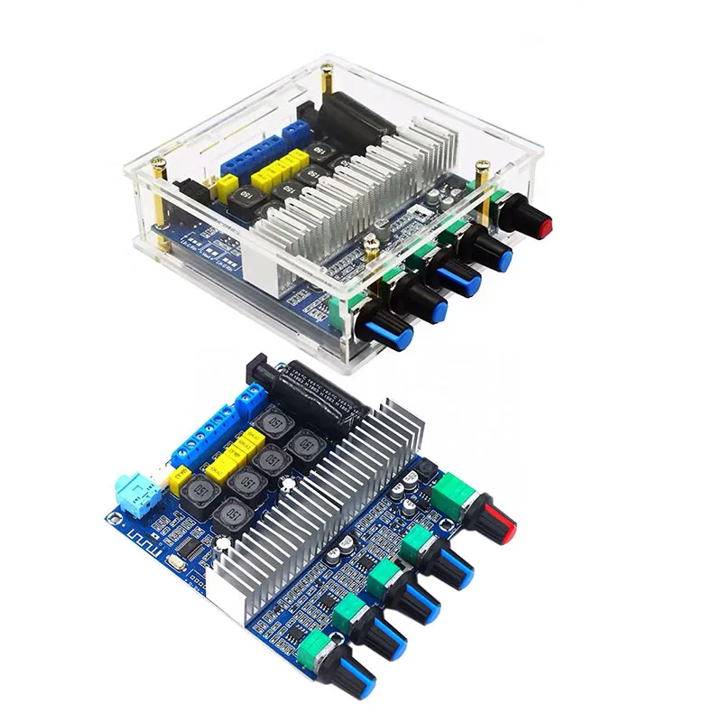 TPA3116 Bluetooth 5 0 стерео сабвуфер усилитель платы 2 1 канала 2X50W + 100W Бас AMP Home HIFI аудио |