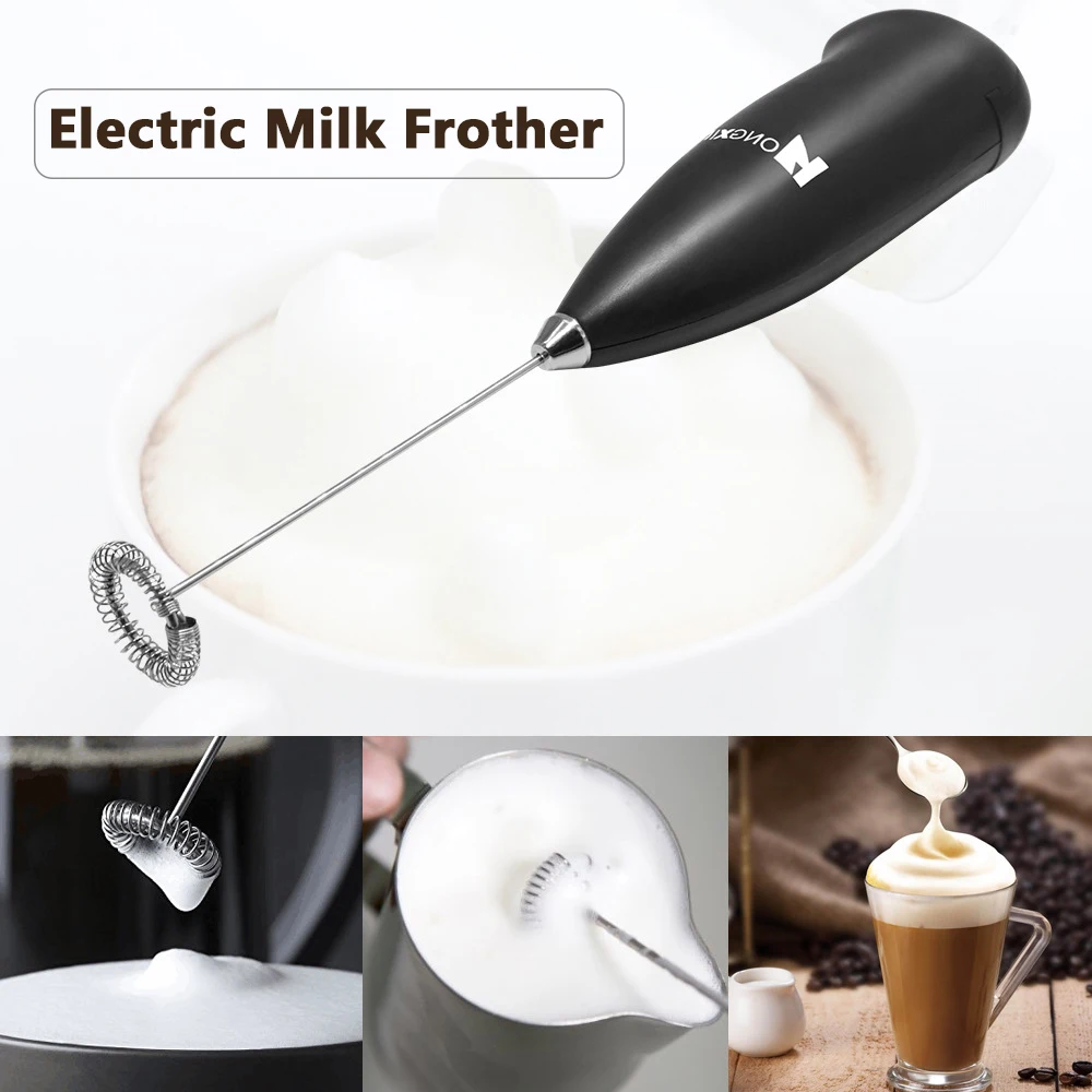 Kitchen Coffee Tool Powerful Electric Milk Frother Automatic Handheld Foam  Maker for Egg Latte Cappuccino Hot Chocolate Matcha