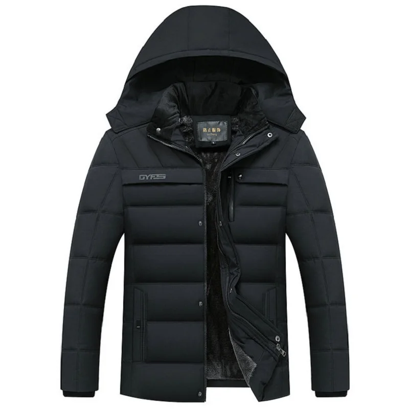 Parka coat parkas coat Winter Jacket Men -15 Degree Thicken Warm Men Parkas Hooded Fleece Man's Jackets Outwear Cotton Coat Parka Jaqueta Masculina