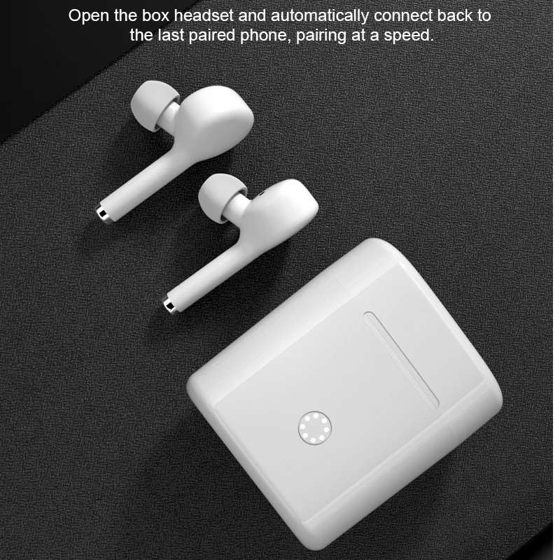 

TWS139 Bluetooth Earphone with Charging Box Mini Wireless Earphones Noise Reduction Portable Headset Auto pairing Touch Control