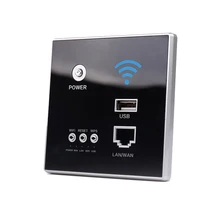 Routeur WIFI 300Mbps 220V, relais d'alimentation AP intelligent 2.4Ghz, répéteur sans fil dans les routeurs muraux, panneau intégré, prise usb rj45