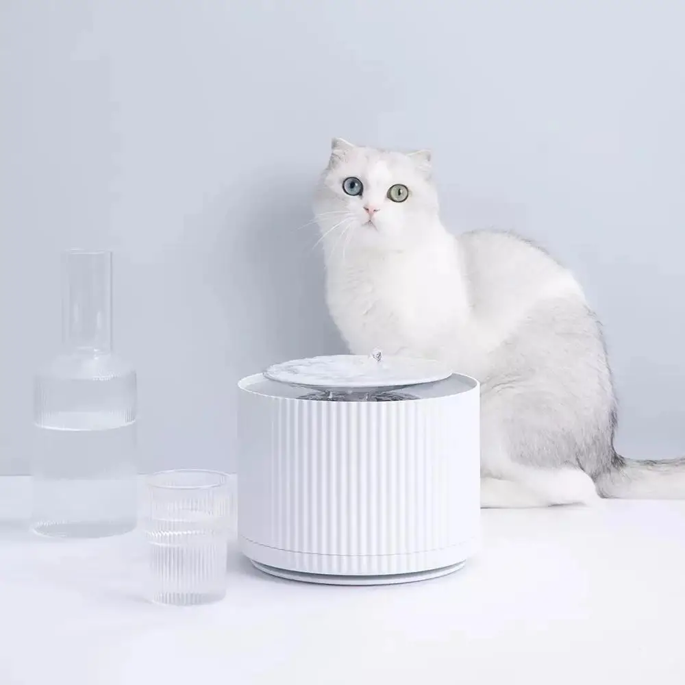 Xiaomi Mijia Smart Cat диспенсер для воды для домашних животных очиститель воды 5 Слои фильтр 360 градусов Открытый питьевой лоток животных для фонтанчика питьевой воды