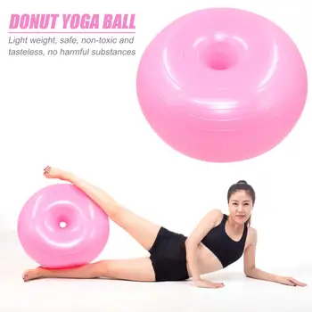 

Donut Trainer Yoga Ball Exercise Stable Yoga Ball Fitness Equipment for Office Professional and Durable Thick Design Safe