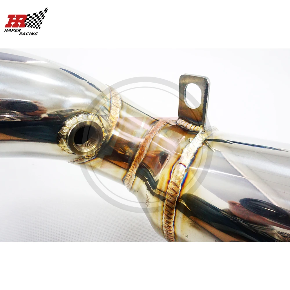 Выпускная труба из нержавеющей стали для HP RACING 3 5 '' 0'' 304 MK7 MK7.5 G TI Seat Leon Cupra 5F