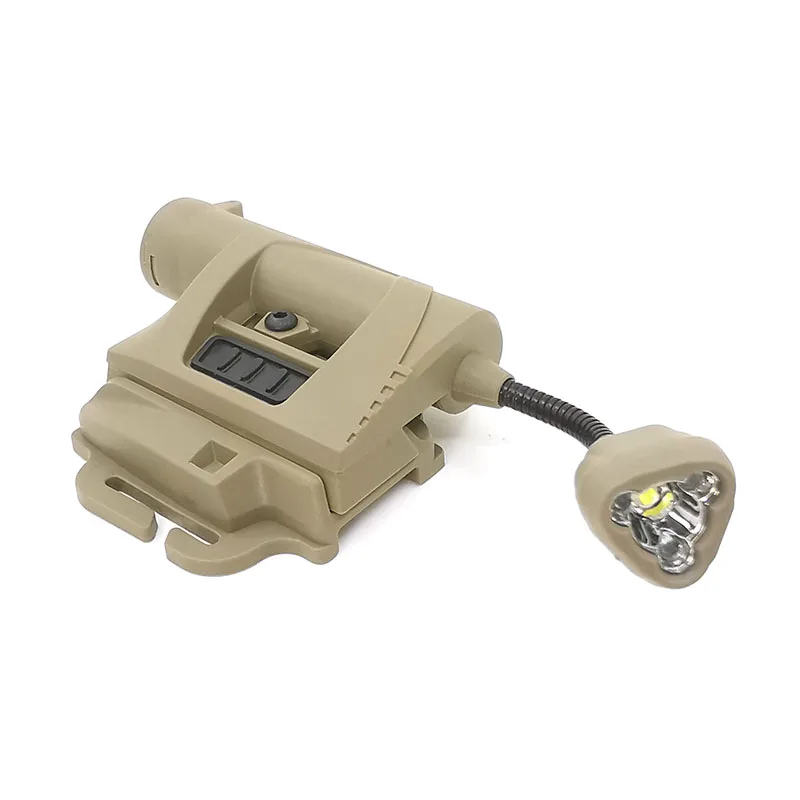 DE SOTAC-GEAR Tactical Helmet Light MPLS Helmet Light Illumination Tool Tactical Hunting Utility Helmet Flashlight - Color: DE