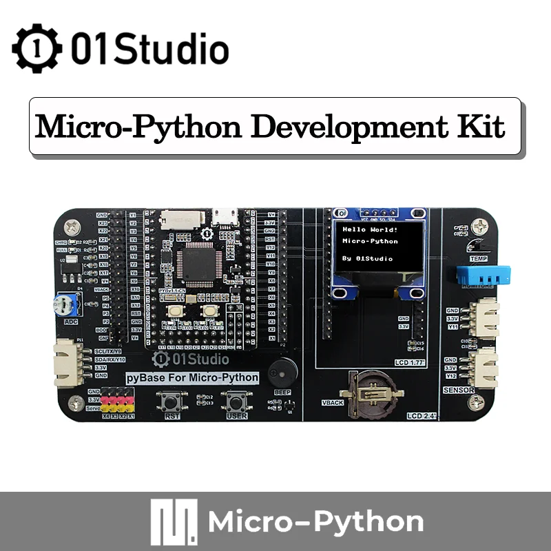 

01Studio MicroPython pyBoard V1.1 CN STM32 Python Programming Development Embedded Demo Board