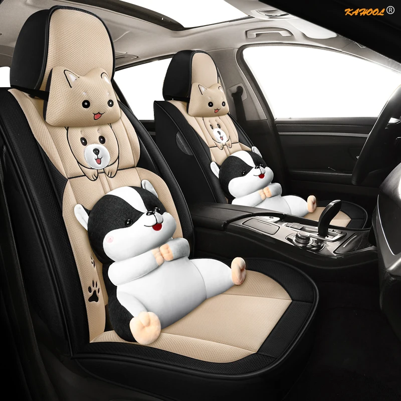 KAHOOL flax car seat covers For kia sportage rio stinger niro carens