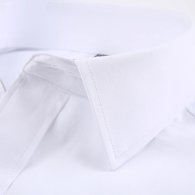 Dress Shirts Men Casual Shirts Solid Color Short Sleeve Classic Style Work Wear