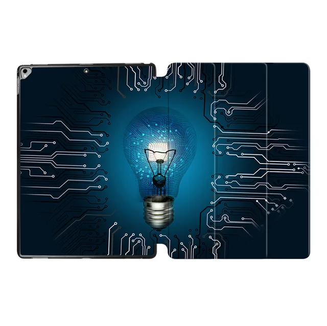 MTT из искусственной кожи чехол для iPad Pro 12,9 дюйма выпуска A1670 A1671 Тонкий флип трехслойный Стенд смарт-чехол Funda A1584 A1652 - Цвет: IP17