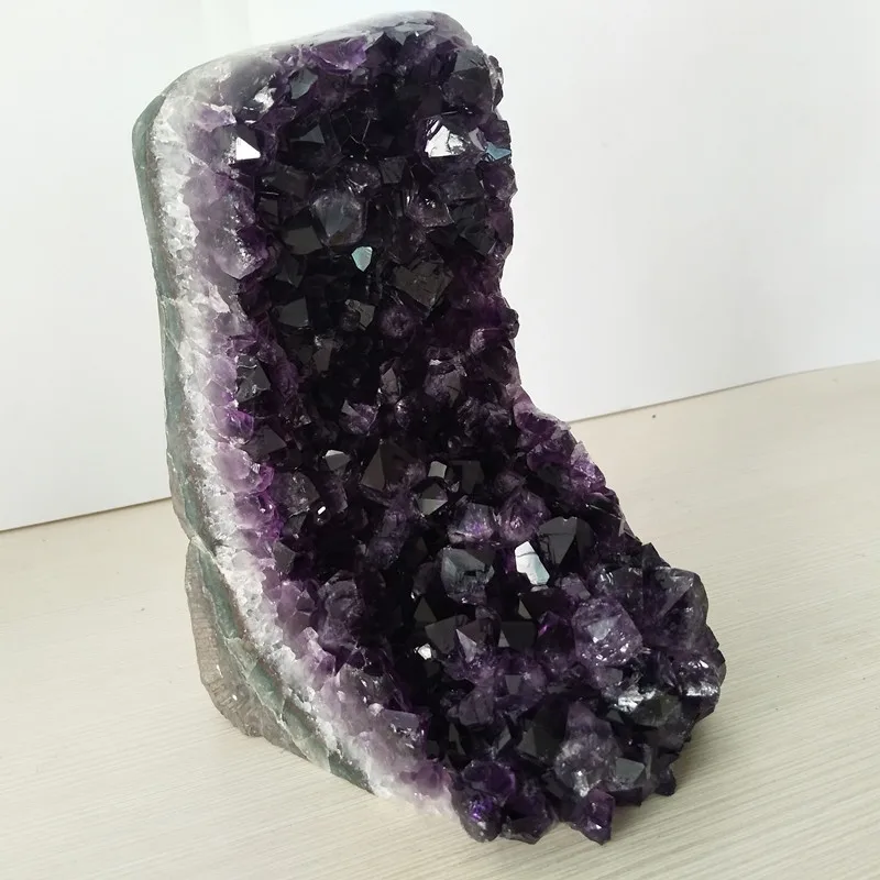 Высококачественный Уругвайский камень аметист жеодовый кристалл кварцевый