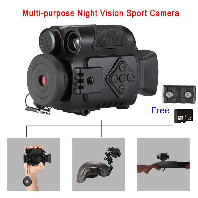 P4 0118 цифровые спортивные экшн камеры ночного видения 5X Zoom мини размер NV