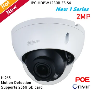 

Dahua New 1 Series 2MP IP Camera Poe H.265 IR Vari-focal Dome Netwok Camera Built-in IR LED Supports max. 256 GB SD card