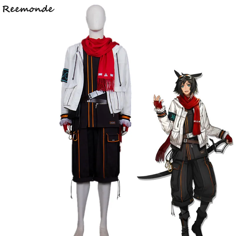 Game Arknights Courier Cosplay Costume Coat Jackets Pants Full Set