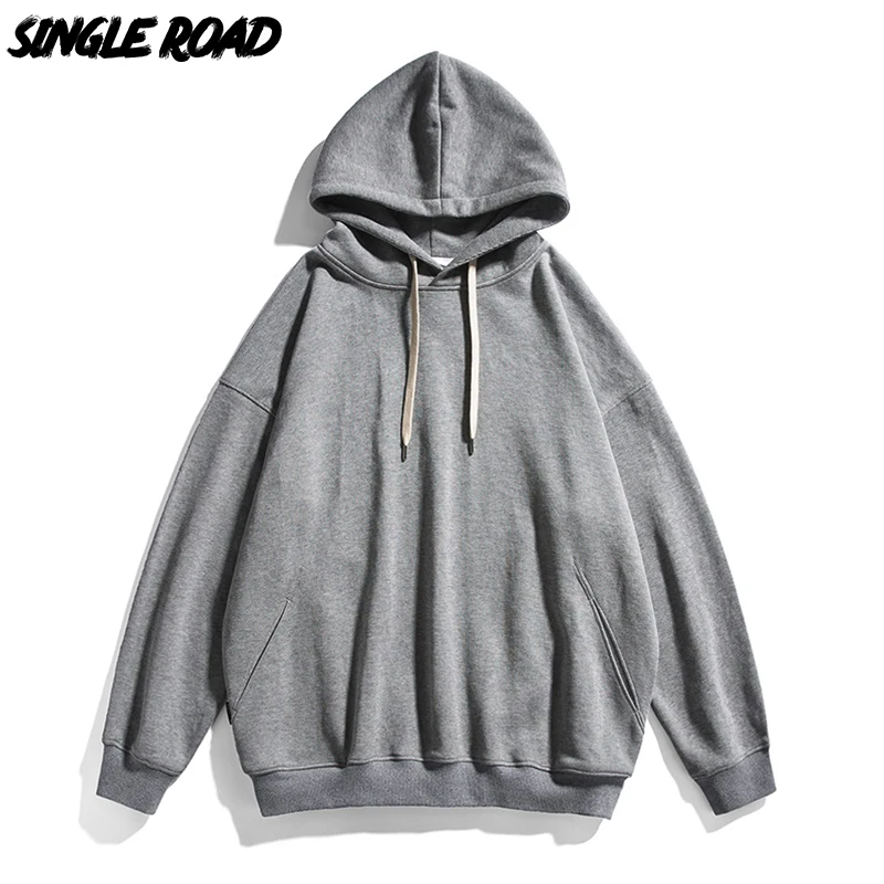 

Single Road Mens Oversized Hoodies Men Unisex 2023 Blank Hip Hop Fashion Sweatshirt Male Urban Streetwear Vintage Hoodie Men