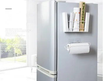 

1PC Refrigerator Cling Film Storage Rack Wrap Cutter Wall Hanging Paper Towel Holder Kitchen Organizer Paper Holder Rack QA 169