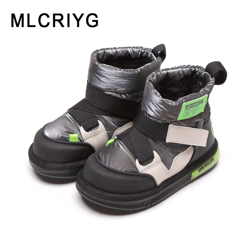 

Winter Kids Snow Boots Children Warm Ankle Boots Baby Girls Leather Shoes Boys Black Brand Boots Fashion Casual Shoes Soft Boots