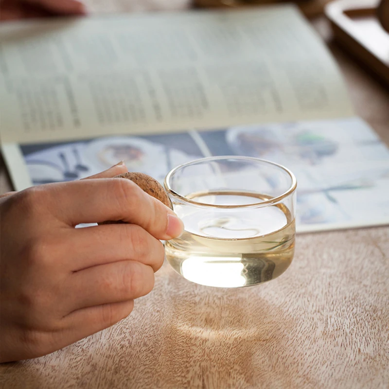 Glass Teapot Large Capacity Cold Water Kettle With Lid Water Bottle Cup Set Home Pitcher Kitchen Glass Fruit Juice Jug Drinkware